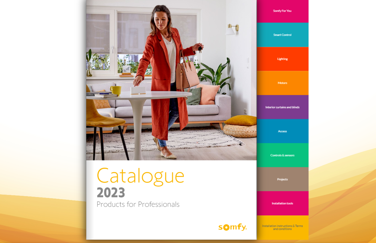 Somfy katalog 2023 – Produkter för yrkesproffs